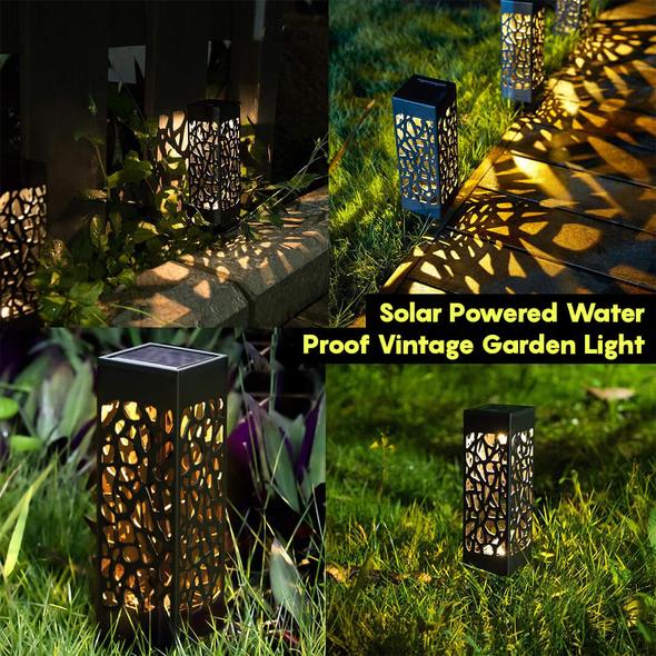 Solar Powered Waterproof Vintage Garden Light – Timeless Elegance by FlashFinds