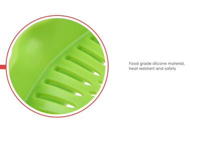 Silicone Kitchen Snap N Strain Filter – Effortless Straining by FlashFinds