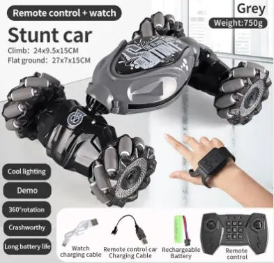 LED Light Stunt Car with Gesture Control – Transformative Play by FlashFinds