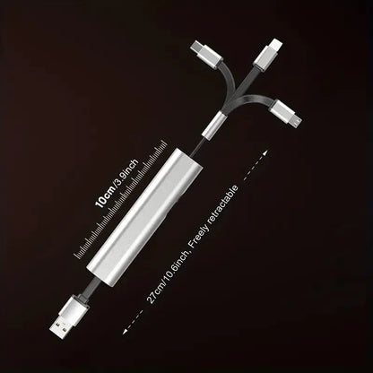 Portable Telescopic Data Cable – Versatile Charging Solution by FlashFinds