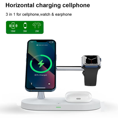 3-in-1 Wireless MagSafe Charger Stand – Fast & Stylish by FlashFinds