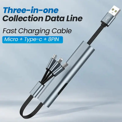 Portable Telescopic Data Cable – Versatile Charging Solution by FlashFinds
