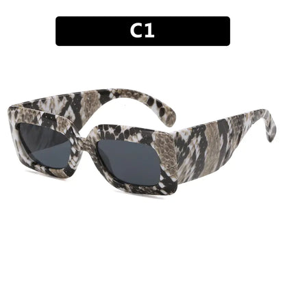 Elegant Snakeskin Retro Shades – Limited Edition by FlashFinds