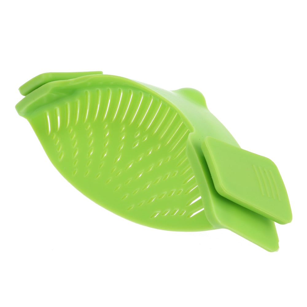 Silicone Kitchen Snap N Strain Filter – Effortless Straining by FlashFinds